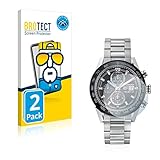BROTECT 2 Stück Full-Cover Schutzfolie für TAG Heuer Carrera (45 mm) Full-Screen Displayschutz-Folie [3D Curved, Anti-Fingerprint, Kristall-Klar]