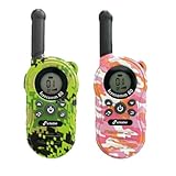 Stabo Elektronik 20080 - Funkhandy-Set Freecomm 80, 2 Funkgeräte mit LCD-Display, Walkie Talkies für Kurze Distanzen