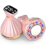 Cellulite Massagegerät, 6 in 1 Anti Cellulite Massagegerät Elektrisch Kavitationsmaschine mit Ultraschall R/F EMS rotes und blaues Licht, IPX6 Beauty Machine für Körper und Gesicht Hautstraffung