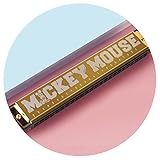 Harmonica Blaue, 24 Loch Mundharmonika C Schlüssel, Geschenk Mundharmonika Für Erwachsene, Anfänger, Kinder, Profis Und Studenten (Color : Mickey Brown)