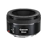 Canon Objektiv 0570C005AA EF 50mm Brennweite F1.8 STM Fokussierung (49mm Filtergewinde), schwarz