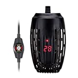 DONGKER Aquarium Heizung, 25/50/75/100 W Einstellbar Aquarien Regelheizer mit LED-Anzeige, Intelligenter Heizstab mit Konstanter Temperatur für Aquarien, fur bis 3,5cm niedriger Wasserstand Vorhanden