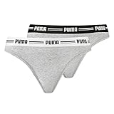 PUMA Damen String Badehose, Grey Grey, M EU
