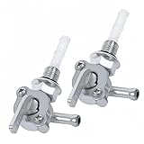 2 Stück Benzinhahn Schalter M10 Benzinhahn Universal benzinhahn Stromerzeuger Schalter B enzinhahn für Generator Kraftstofftank Motorräder Offroad Karts