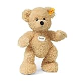 Steiff Teddybär Fynn beige 28 cm, Teddy-Bär zum Kuscheln und Spielen für Kinder, aus kuschelweichem Plüsch, Stofftier-Teddy beweglich & waschmaschinenfest