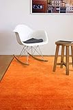 floor factory Gabbeh Teppich Karma orange Terracotta 80x150 cm - handgefertigt aus 100% Schurwolle