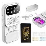 Kabelloser Bettnässer Alarm Kinder, Pipi-Alarm mit Automatischer Reinigungs, Bettnässensor mit Vibration und Klingelton, USB-Aufladung Pee Alarm für nächtliches Töpfchentraining Überwindun