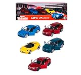 Majorette – Dream Cars - 5 Alfa Romeo Spielzeugautos als Geschenkset, Modellautos für Sammler oder Kinder ab 3 Jahren, Alfa Romeo