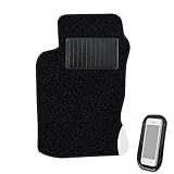 moto-MOLTICO Fahrer Fußmatte Auto Velours Fahrerseite Autoteppiche Schwarz Fahrermatte 1-teilig passend für Toyota Carina E 1992-1998