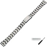 MARBURGER Uhrenarmband 12mm Edelstahl Silber Gold - Werkzeug Montage Set 88109120020