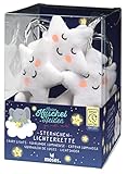 moses. Kleine Kuschelhelden Sternchen-Lichterkette, warmweiße LED-Lichterkette mit Sternen für Kinder,batteriebetrieben, Timerfunktion, 1,6 m Länge