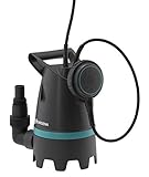 Gardena Schmutzwasser-Tauchpumpe 9200 Basic: Elektrische Tauchpumpe mit Fördermenge 9200 l/h, , Schwimmschalter mit Dauerlauffunktion (9007-47)