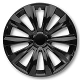 Albrecht 14 Zoll Radkappen schwarz für Stahlfelgen - Delta Radzierblenden aus hochwertigem Kunststoff - Langlebige Radblenden in originaler Albrecht Verpackung - Made in EU