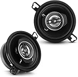 Pyle Autolautsprecher 8,8cm (3,5") – 2-Wege Koaxial Lautsprecher System 120W, 4 Ohm Impedanz, 1" Neodym Hochtöner, 4cm (1,6") Einbautiefe, KSV Spule, Poly Injection Membran – Einbaulautsprecher Auto