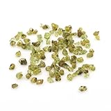 Vintageparts natürliche Peridot Nuggets – 3–5 mm, 5 g | Grüne Edelsteinperlen mit 0,85 mm Fädelloch | Naturform mit Einschlüssen für DIY-Schmuck