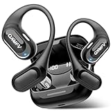 Open Ear Kopfhörer Bluetooth 5.4, kopfhörer kabellos bluetooth mit Mikrofon, 48Std Spielzeit ohrhörer bluetooth, Fester Halt, HiFi-Sound, Klare Anrufe, IPX7 Sport kopfhörer für Workout/Laufen, Black