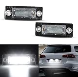 OZ-LAMPE LED Kennzeichenbeleuchtung für V-W Caddy 2K Golf Plus 5M1 Jetta 1K2 Passat Limousine 3bg Passat Variant 3C B6 T5 7H 7J Touran 1T1 1T2 1T3, Kennzeichen CANBus Nummernschildbeleuchtung 2 Stücke
