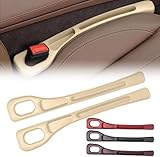 2 Stück Autositz Lückenfüller für Mercedes-Benz C 180 C 200 C 220 C 250 C 300 C 43 AMG C 63 AMG, Aufbewahrungsbox für Autositze Auto Sitzlückenfüller Stopfen Autositz Spaltfüller,White