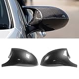 Spiegelkappen, 2 Stück Auto Spiegelkappen, Auto Rückspiegel Kappe, Spiegelkappen Abdeckung, Auto Seitenspiegel, Auto Rückspiegel Kappe, für E87, E88, E81, E82, E90, E91,E92, E93(Carbon Fiber)