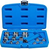 BGS Locheisen-Satz 14 tlg 5-35 mm Stanzeisen Loch Stanzen Lochstanzen Locheisen Satz Henkel Lochschneider Stanzwerkzeug Set Dichtung Loch Gummi Leder Papier 566