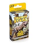 Trumpfstars Welt der Dinosaurier – 3in1 Kartenspiel - 50 Spielkarten mit echten Dino-Fakten – Trumpfspiel, Quartett & Schwarzer Peter – Lernspiel ab 6 Jahren, nachhaltig & ideal für unterwegs