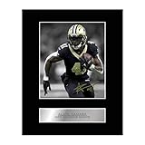 Alvin Kamara Druck signiertes Foto mit Passepartout, signiert