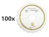 Bitburger Premium Pils Tropfendeckchen Pils Kragen Schaum Fänger Papier Lätzchen Manschette Rosetten Tropfer Tropfdeckchen - 100 Stück
