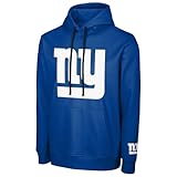 FOCO NFL Herren Official Sideline Primary Logo Performance Pullover Hoodie Sweatshirt, New York Giants - Blau, X-Large