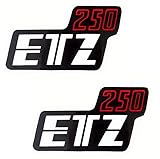 SET: Aufkleber Klebefolie MZ - ETZ 250 - Seitendeckel Rechts und Links