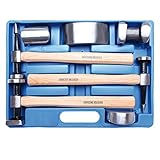 BGS KAROSSERIE AUSBEULWERKZEUG-SATZ 7-TEILIG AUSBEULHAMMER SCHLICHTHAMMER