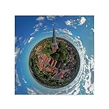 artboxONE Poster 50x50 cm Städte St.-Magnus-Kirche (W-Seite) Esens - Bild neuharlingersiel hafen kirche