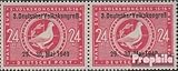 Prophila Collection Sowjetische Zone (All.BES.) 233I / II waagerechtes Paar (kompl.Ausg.) 1949 Volkskongreß (Briefmarken für Sammler) Vögel