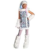 Satief Kinder Kostüm & Perücke - Abbey Bominable - Monster High (122/128 + Perücke)