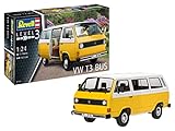 Revell 07706 VW T3 Bus 1:25 Model Kit originalgetreuer Modellbausatz für Einsteiger, unlackiert, STK