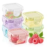 GMMG Vorratsdosen mit Deckel Frischhaltedosen Set 150ml Gefrierdosen Küche Auslaufsicher Lebensmittelbehälter Mehrweg Salatdressing Behälter zur Aufbewahrung von Lebensmitteln(6 Stück)