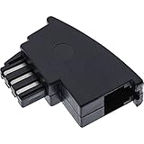 InLine 69948B TAE-F Adapter, TAE-F Stecker auf RJ11 Buchse, für Siemens, Telekom und Hagenuk usw.