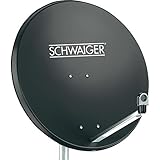 Schwaiger SPI996.1 Stahl SAT-Spiegel, (Durchmesser 85 cm)