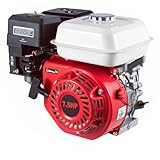 4 Takt Motor Benzin 7.5PS Benzin Kartmotor Stand OHV Einzylinder Industriemotor Einachser Motor Benzin Motor für Rasenmäher Kart Go Cart 20mm Ø Welle/7.5 PS/5,1 KW /3600 U/min