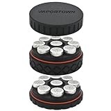 Vaportown Luftdicht Dosierkapseln Magazin Kompatibel mit Storz & Bickel Mighty und Mighty+ Plus Venty Volcano Crafty + Vaporizer Geruchsdichter Behälter fasst 18 Kapseln Caddy Reise Zubehör