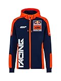 Red Bull - KTM Replica Team Zip Hoodie - Offizielles Merchandise, Dynamischer Renn-Print, Premium-Qualität - Herren - Größe L - Blau/Orange
