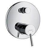 hansgrohe Talis S - Badewannenarmatur Unterputz für 2 Verbraucher, Mischbatterie Badewanne für iBox universal, Einhebelmischer Wanne, Chrom, 32475000