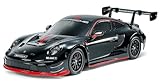 TAMIYA 58745 1:10 RC Porsche 911 GT3 R (992) - ferngesteuertes Auto, Fahrzeug, Modellbau, Zusammenbauen, Hobby, RC Bausatz, unlackiert, Schwarz