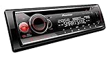 Pioneer DEH-S520BT, 1-DIN Autoradio, CD-Tuner mit RDS, Bluetooth, MP3, USB und AUX-Eingang, RGB – Beleuchtung, Freisprecheinrichtung, Smart Sync App, 13-Band-Equalizer
