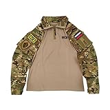 AYAY Taktische Russische Jacke, FSB Russisches Militär KGB G3 Tactical Team Suit Langarm Jacke für Männer (CP Camo)