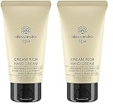 alessandro Spa Cream Rich - Reichhaltige Anti-Aging Handcreme, bei trockenen und strapazierten Händen, 75 ml (Packung mit 2)
