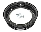 Felge Schwarz 2.10-10 passend für 3.00/3.50-10 Zoll passend für Vespa PK PX ET3 Primavera Rally Special