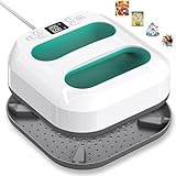 Heizpresse,Transferpresse Plotter con Zeitmesser,Tragbare Heizpresse　22.5cm*22.5cm，DIY Buigelpresse für Hosen/Hüte/Taschen/Cotton/Polyester