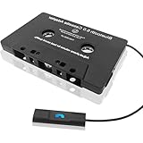 Editbar Bluetooth 5.0 Audio Kassetten, Aux Bluetooth Adapter Auto, Kassette Bluetooth Adapter Auto, kasettenadapter autoradio kann Mobiltelefone, Smartphones, Kassettenspieler, MP3 Player und Computer