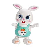 SENECESLI Elektrisches Singendes und Tanzendes Kaninchenspielzeug für, Pädagogisches Leuchtendes Hasenspielzeug für Motorische Fähigkeiten