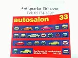 Autosalon in Buchform 33. Autotypen-Übersicht - Jahresband 1980. Der Berater für den Autokauf.